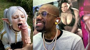 delicate ass petite frieren gets a hard facial, ai generated