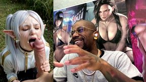 delicate ass petite frieren gets a hard facial, ai generated