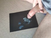Slapped the cum out of cock