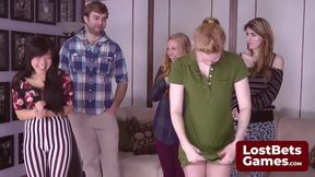 A game of Strip Rock Paper Scissors showcases flexibility