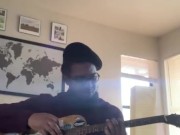 Playing a little guitar