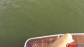 Boat Special: Pissing and masturbating from bathing deck
