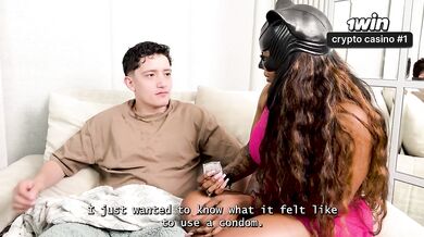 My Milf stepmother is a kinky Latina, She rides my huge cock until I cum on her tight pussy