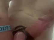 Cockring but plug in my virgen hole