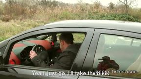 European Cyclist Fucked In The Car