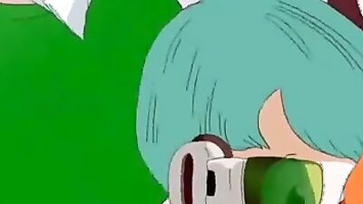 Get up close and personal with a wild dragonball threesome with a cumshot finale