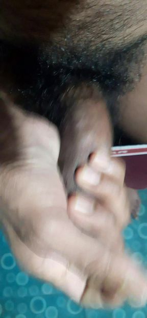 Cumshot Night Bathroom Fuck Handjob Black Big Cock Indian Man Big Hair