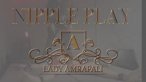 NIPPLE PLAY Total lenghts 1:29 minutes  Nipple Torture Clamps Latex Slave Bdsm  LADYAMRAPALI  Herrin Mistress Domina