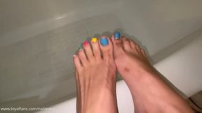 Sole-Focused POV Ice Cream on My Feet