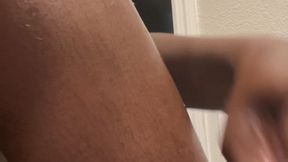 Shaving my hairy legs