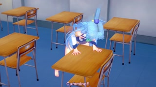 Aqua from Konosuba Anime Masturbating to Few orgasms Hentai