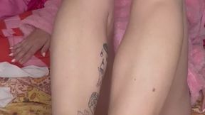 Cum countdown - Little sister is annoyed that you're obsessed with her feet
