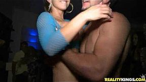 Stacked and smilin', she gets nailed at the VIP club