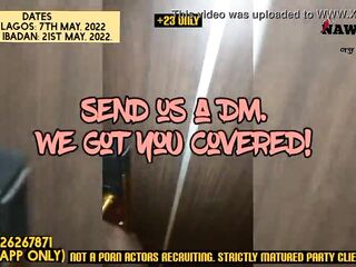 (2 large booty finger banged) Nawti Enjoyment Abode fuckfest party two. Lagos seventh May and Ibadan 21st May edition (promo movie scene) 2349126267871 (Strictly for the fuckfest party enquiry not a porn actor recruitment agency. Failure to adhere leads t