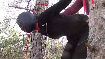 Outdoor MILF 3 Scenes: Blowjob, Bondage, and Creampie