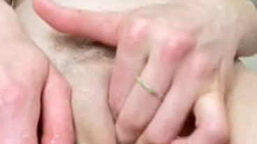 Showered & Splayed: My Tight Pussy from Your Knees