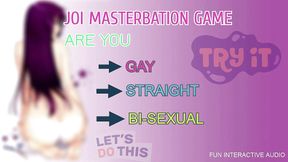 AUDIO ONLY - JOI masturbation game are you straight gay or bi