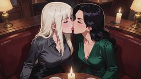 Kissing Stories #4: Candlelight Confessions Between Soft Lips