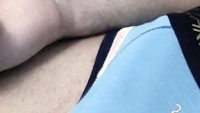 ”Chilling & smoking & caught myself touching my big cock”