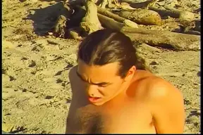 naked on the beach, a couple fucks each other, the soul from the body