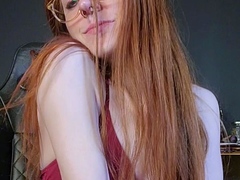 Amateur brunette Michelle with small tit