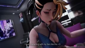 [7 MIN.] KDA Ahri and Evelynn in Hot Meet and Greet LoL Threesome (Part 1)