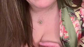 Sexting session self suck nipple licking reverse cowgirl