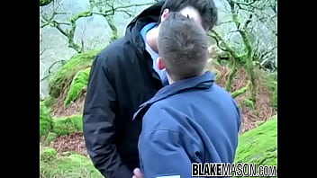 Beautiful UK amateur Adam Jamieson cock sucked outdoor