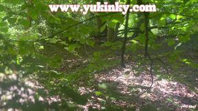 I Surprise This Voyeur - Amateur French Alt Hairy Redhead JOI Exhib Soft Dom Masturbation Forest