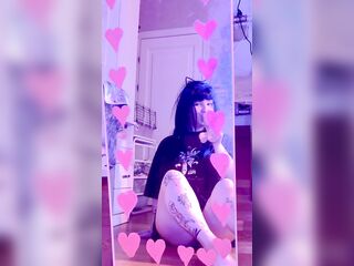 sexy alternative brunette hair catgirl masturbate????