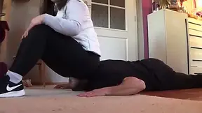 Wild gang bang with facesitting and trampling