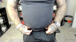 jason collins masturbating, cigars, cum, and muscle worship!