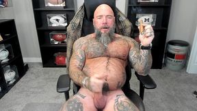 jason collins masturbating, cigars, cum, and muscle worship!
