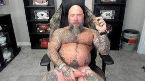 jason collins masturbating, cigars, cum, and muscle worship!