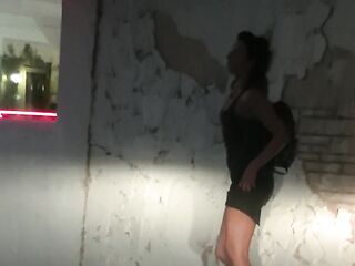 Helena Price - Im Upskirt Flashing and Public Pissing after Booty Widening in Front of Hotel Window!