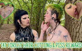 T4t Forest Hair Cutting & Piss Reward