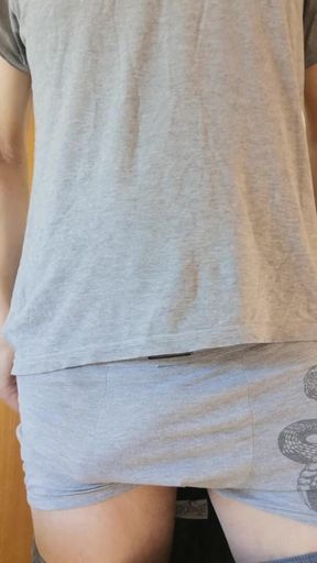 Hot Boy Strips and Cums on
