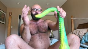 Long Anal Snake All the Way in My Guts. Ftm Trans Man All Holes Play