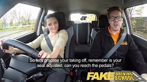 Fake Driving School Worst Driver Ever Gets fucked in the Car