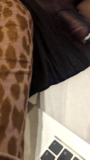 Crossdresser pantyhose hot masturbate
