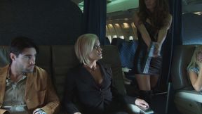 madelyn marie and gemma massey take part in a huge orgy in the air gives new meaning to mile high club