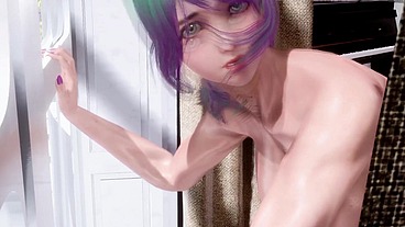 Yua Fucked on the Window.