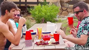 Elliot Finn And Riley Mitchel In Mature Burly Stepdaddy Coming Out At A Party