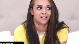 She's New - Amateur Latina hot With Thick Ass And Gigantic Natural Tits Shows Her Passion On Camera