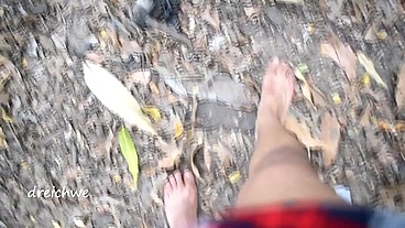 Walking through the countryside with my feet