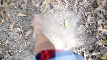Walking through the countryside with my feet