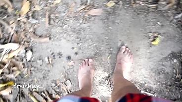 Walking through the countryside with my feet