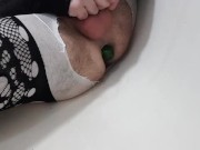 Cucumber is Almost Inside My Ass