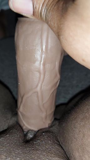 Horny Girl Playing with Her Dildo