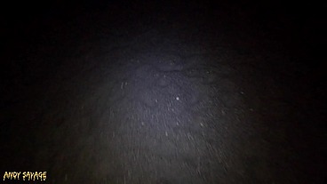 Public Pussy Eating & Blowjob ON THE BEACH at night time
